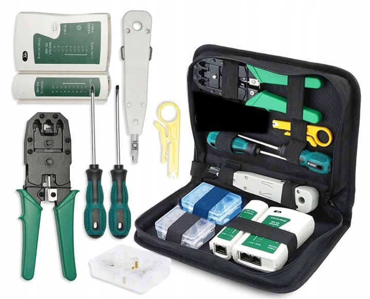 TESTER KABLI TESTER ŚCIĄGACZ ZACISKARKA RJ45 LAN 3 zdjęcie 1