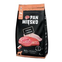 Pan Mięsko sucha karma dla psa cielęcina z indykiem chrupki XS 9 kg