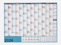 Kalendarz ścienny plakatowy 2026 Duży Format Planner Niemiecki