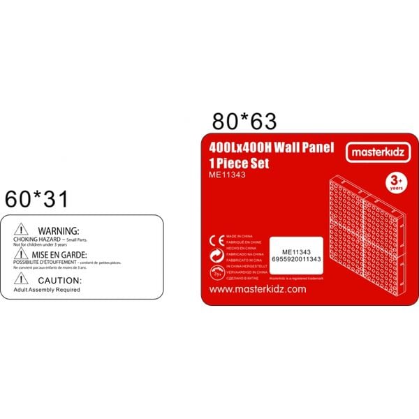 MASTERKIDZ Panel Ścienny Tablica Naukowa Kreatywna STEM + Panel Monatażowy  40 x 40 (cm) zdjęcie 3