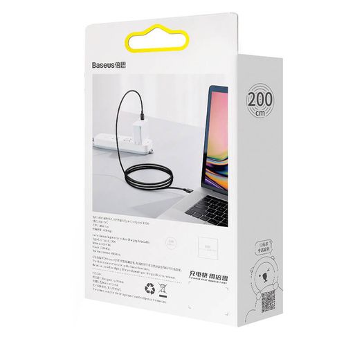 kabel usb-c do usb-c baseus superior series, 100w, 1m (czarny) na Arena.pl