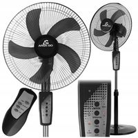 WENTYLATOR STOJĄCY PODŁOGOWY MOCNY DUŻY WIATRAK CYRKULATOR REGULACJA PILOT