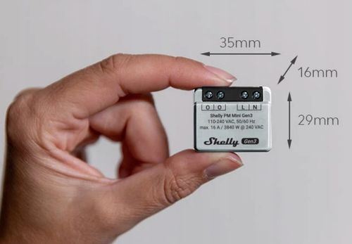 Shelly PM Mini Gen3 Pomiar Mocy do 16A WiFi Matter na Arena.pl