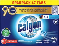 Odkamieniacz Calgon Power Tabs 4w1 pralki w tabletkach 47 szt. 611g DE