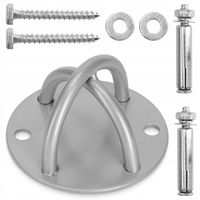 UCHWYT NA ŚCIANĘ SUFIT DO LIN PASÓW TRENINGOWYCH METALOWY WYTRZYMAŁY