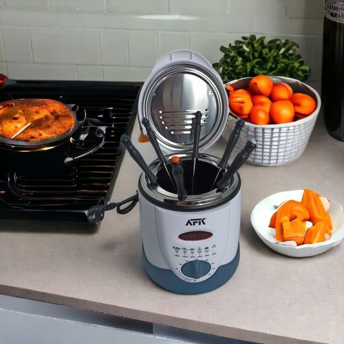 FRYTKOWNICA TRADYCYJNA OLEJOWA + WIDELCE FONDUE 1L na Arena.pl