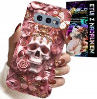 ETUI DO SAMSUNG GALAXY S10E - KOBIECE, MODNE WZORY, CZASZKA W RÓŻE