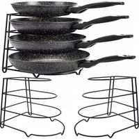 STOJAK ORGANIZER NA PATELNIE POKRYWKI PÓŁKA STALOWY CZARNY SUSZARKA SOLIDNY
