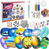 Zestaw Do Malowania Kamieni Zestaw Kreatywny Świecący w Ciemności