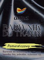Barwnik do gotowania odzieży ubrań ARGUS POMARAŃCZ