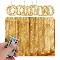 LAMPKI CHOINKOWE ŚWIĄTECZNE DUŻA KURTYNA ŚWIETLNA 3X3M ŚWIATEŁKA LED