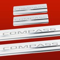 Listwa progowa JEEP COMPASS MK1 Stal nierdzewna 304 połysk 4szt