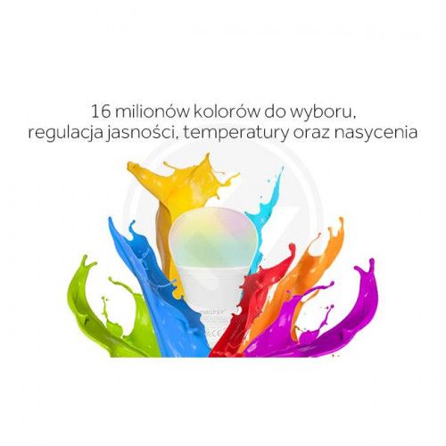 ŻARÓWKA LED RGB+CCT E27 12W ZMIENNA BARWA ŚWIATŁA 2700K-6500K na Arena.pl