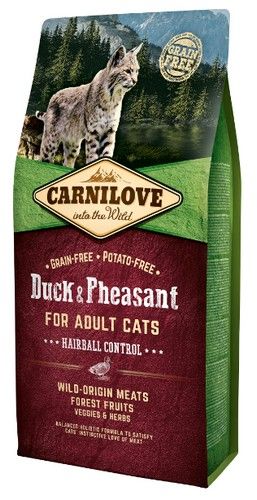 Carnilove Cat Duck & Pheasant Hairball Control - kaczka i bażant 6kg na Arena.pl