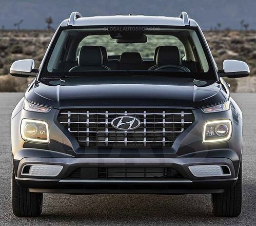 Hyundai Venue - Chromowane Listwy Grill Chrom Atrapy Zderzaka Tuning zdjęcie 2