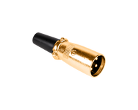 WTY0051 Wtyk mikrofonowy meski GOLD