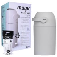 MAGIC Kosz na zużyte pieluchy szary + worki