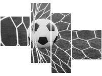 100 70CM OBRAZ 4 ELEM PIŁKA BRAMCE DRUK PŁÓTNO RAMA