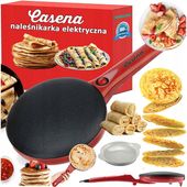 NALEŚNIKARKA ELEKTRYCZNA SZYBKA PATELNIA DO NALEŚNIKÓW BEZ UŻYCIA