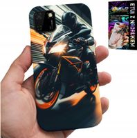 ETUI DO HUAWEI Y5P - MOTOCYKLISTA MOTOR FAN MOTOCYKL + SZKŁO
