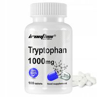 IRONFLEX L-TRYPTOPHAN 1000mg 100 tab CZYSTY TRYPTOFAN SPOKOJNY SEN DEPRESJA