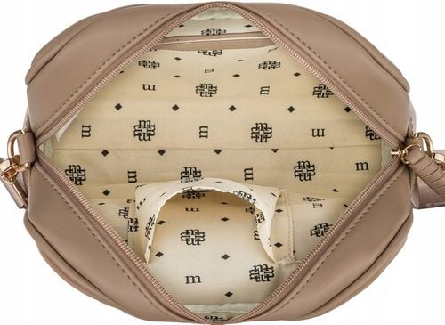 MONNARI Torebka Damska Listonoszka Camel ZAMSZ Regulowany Pasek na Arena.pl