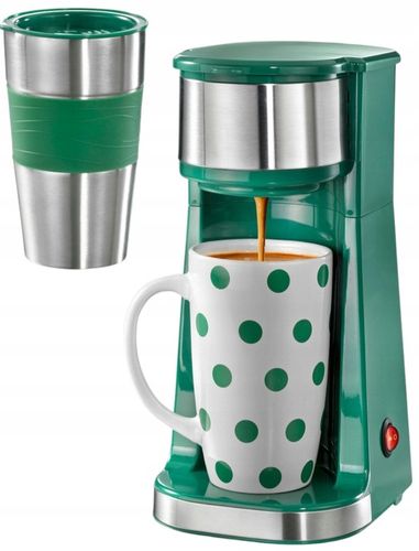 EKSPRES PRZELEWOWY Z KUBKIEM TERMICZNYM CUCINOVA ZIELONY na Arena.pl