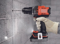 WIERTARKO-WKRĘTARKA 18V 2X2AH 120ACCESORII BLACK+DECKER BCD383D2TA-QW