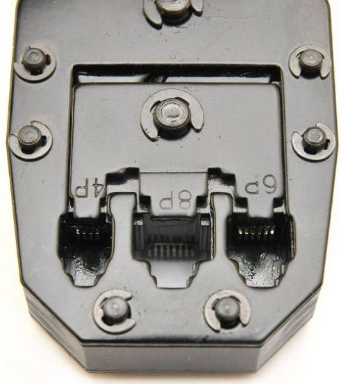 Zaciskarka Wtyków Skrętki Kabli RJ45 + Złącza 25x Wtyk RJ-45 do Zaciskania zdjęcie 9