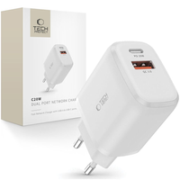 TECH-PROTECT C20W 2-PORT NETWORK CHARGER PD20W/QC3.0 WHITE