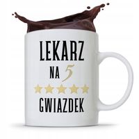 Kubek Dla Doktora Lekarz Na 5 Gwiazdek Z Nadrukiem Ze Zdjęciem