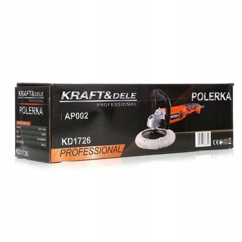 2 x POLERKA ELEKTRYCZNA 2600W z regulacją obrotów 500-3800 obr/min - Kraft& na Arena.pl