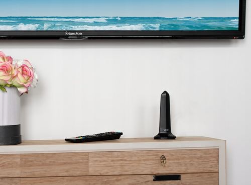 ANTENA POKOJOWA DVB-T2 DO TV NAZIEMNEJ DOOKÓLNA AKTYWNA MAGNES USB 4K VAYOX na Arena.pl