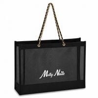Torba Shopper Mesh Czarna Glam MollyNails