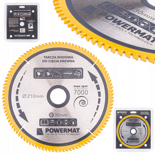 TARCZA WIDIOWA DO DREWNA PIŁY 210 X 30MM 100Z TDD-210x30x100Z na Arena.pl