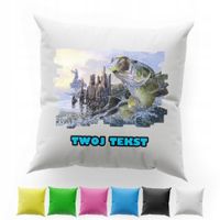 POSZEWKA Z NADRUKIEM BAWEŁNIANA 40x40CM - RYBAK POŁÓW RYBA WĘDKA HOBBY