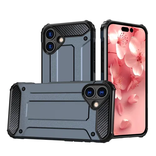 etui hybrid armor pancerne na iphone 16 plus - niebieskie na Arena.pl
