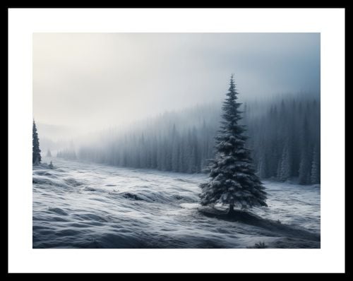 Plakat 40x30cm Samotna Choinka na Arena.pl