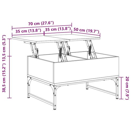 Stolik kawowy, czarny, 70x50x40 cm na Arena.pl