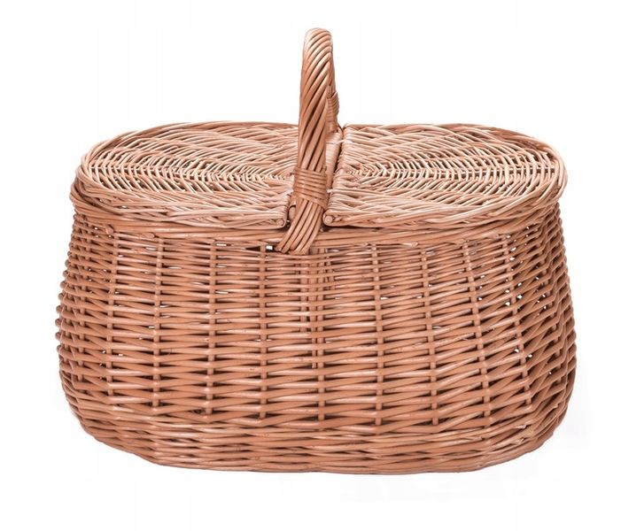 Kosz piknikowy z wikliny koszyk na piknik prezent zdjęcie 7