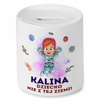 Skarbonka 330 Ml Dla Kaliny Córki Dziecka Prezent Z Nadrukiem Ze Zdjęciem