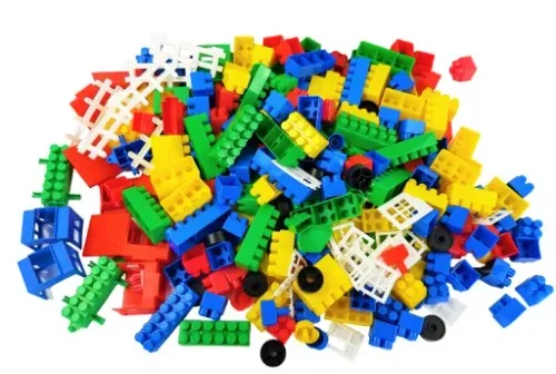 KLOCKI KONSTRUKCYJNE 500 w POJEMNIKU POLSKIE DUŻE na Arena.pl