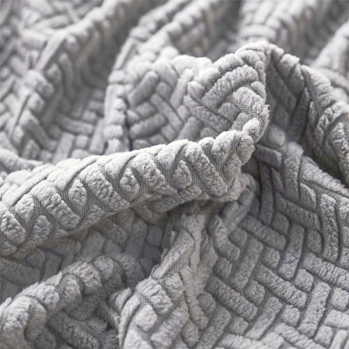 4X POKROWIEC NA KRZESŁO ŻAKARD JODEŁKA JASNY SZARY na Arena.pl