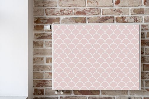 Maskownica Magnetyczna GRZEJNIKA Drobny Różowy Wzór GEOMETRYCZNY 80cm x 60cm na Arena.pl