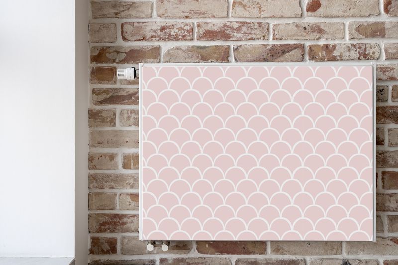 Maskownica Magnetyczna GRZEJNIKA Drobny Różowy Wzór GEOMETRYCZNY 80cm x 60cm zdjęcie 6