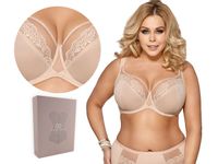 Biustonosz GORSENIA K441 LUISSE, miękki, BEŻ, 85D