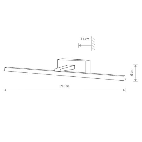 Kinkiet nad obraz Van Gogh 10291 Nowodvorski LED 13W 3000K podłużny biały na Arena.pl