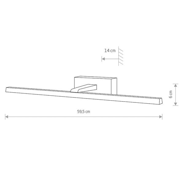 Kinkiet nad obraz Van Gogh 10291 Nowodvorski LED 13W 3000K podłużny biały zdjęcie 3