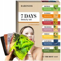 BARONESS Koreański Zestaw masek w płachcie do twarzy maseczki na 7dni SEOL