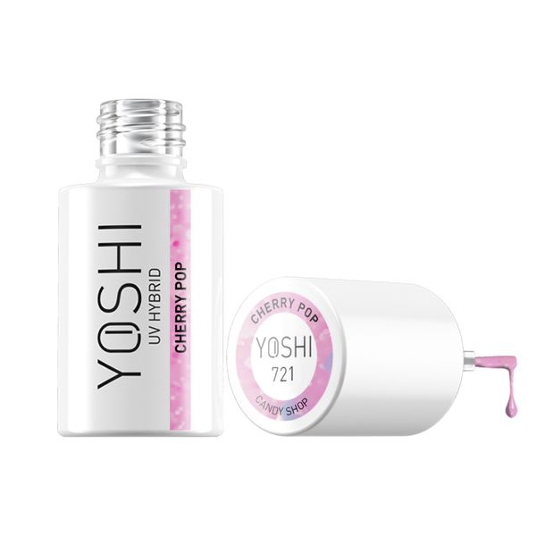 YOSHI Lakier hybrydowy Cherry Pop 6ml - 721 zdjęcie 2